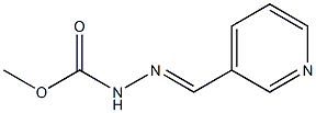 methyl 2-[(E)-3-pyridinylmethylidene]-1-hydrazinecarboxylate 结构式