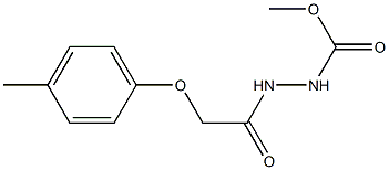 methyl 2-[2-(4-methylphenoxy)acetyl]-1-hydrazinecarboxylate 结构式