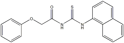 N-(1-naphthyl)-N'-(2-phenoxyacetyl)thiourea 结构式