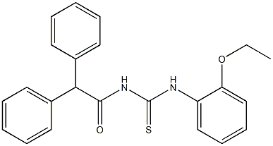 N-(2,2-diphenylacetyl)-N'-(2-ethoxyphenyl)thiourea 结构式