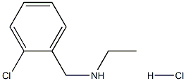 N-(2-chlorobenzyl)-1-ethanamine hydrochloride 结构式