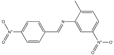 2-methyl-5-nitro-N-[(E)-(4-nitrophenyl)methylidene]aniline 结构式