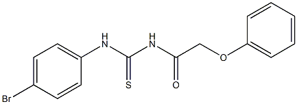 N-(4-bromophenyl)-N'-(2-phenoxyacetyl)thiourea 结构式