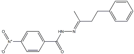 N'-[(E)-1-methyl-3-phenylpropylidene]-4-nitrobenzohydrazide 结构式