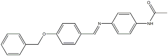 N-[4-({(E)-[4-(benzyloxy)phenyl]methylidene}amino)phenyl]acetamide 结构式