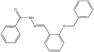 N'-{(E)-[2-(benzyloxy)phenyl]methylidene}benzohydrazide 结构式