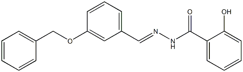 N'-{(E)-[3-(benzyloxy)phenyl]methylidene}-2-hydroxybenzohydrazide 结构式