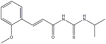 N-isopropyl-N'-[(E)-3-(2-methoxyphenyl)-2-propenoyl]thiourea 结构式