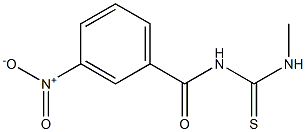 N-methyl-N'-(3-nitrobenzoyl)thiourea 结构式