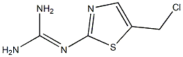 2-(5-(chloromethyl)thiazol-2-yl)guanidine 结构式