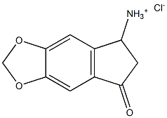 7-oxo-6,7-dihydro-5H-indeno[5,6-d][1,3]dioxol-5-aminium chloride 结构式