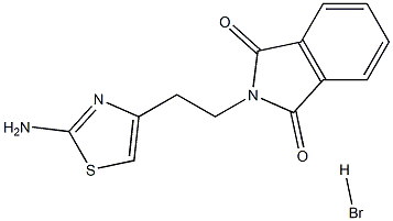 2-[2-(2-amino-1,3-thiazol-4-yl)ethyl]-1H-isoindole-1,3(2H)-dione-hydrabromide 结构式