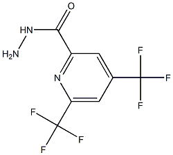 4,6-bis(trifluoromethyl)-2-pyridinecarbohydrazide 结构式