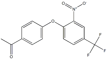 1-{4-[2-nitro-4-(trifluoromethyl)phenoxy]phenyl}-1-ethanone 结构式