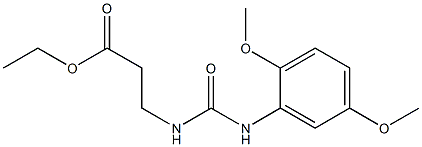 ethyl 3-{[(2,5-dimethoxyanilino)carbonyl]amino}propanoate 结构式