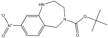 4-Boc-8-nitro-2,3,4,5-tetrahydro-1H-benzo[e][1,4]diazepine 结构式
