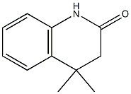 4,4-dimethyl-3,4-dihydroquinolin-2(1H)-one 结构式