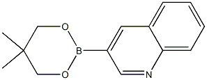 3-(5,5-Dimethyl-1,3,2-dioxaborinan-2-yl)quinoline 结构式