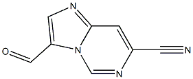 3-formylimidazo[1,2-c]pyrimidine-7-carbonitrile 结构式