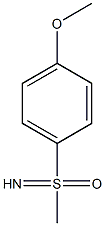 S-Methyl-S-(4-methoxyphenyl) sulfoximine ,90% 结构式