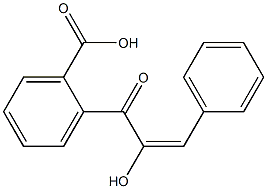 2-((E)-2-羟基-3-苯基丙烯酸基)苯甲酸 结构式