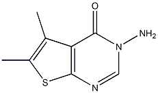 3-氨基-5,6-二甲基-3H-噻吩[2,3-D]嘧啶-4-酮 结构式