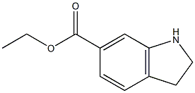 吲哚啉-6-甲酸乙酯 结构式