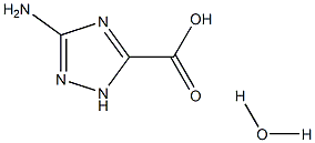3-氨基-1H-1,2,4-三氮唑-5-羧酸 结构式