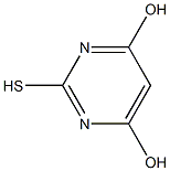 2-巯基嘧啶-4,6-二醇 结构式