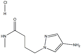 4-(4-amino-1H-pyrazol-1-yl)-N-methylbutanamide hydrochloride 结构式