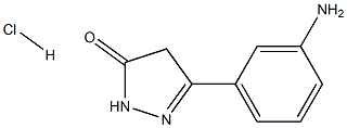 5-(3-aminophenyl)-2,4-dihydro-3H-pyrazol-3-one hydrochloride 结构式