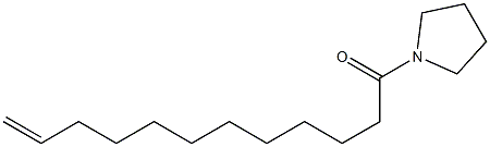 1-(11-Dodecenoyl)pyrrolidine 结构式