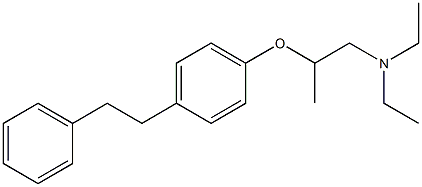 N,N-Diethyl-2-(p-phenethylphenoxy)propylamine 结构式