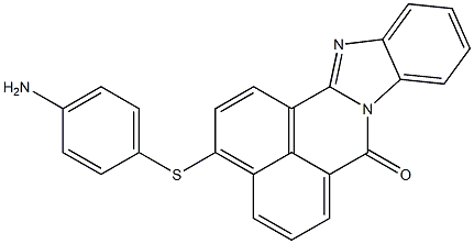 3-(p-Aminophenylthio)-7H-benzimidazo[2,1-a]benz[de]isoquinolin-7-one 结构式