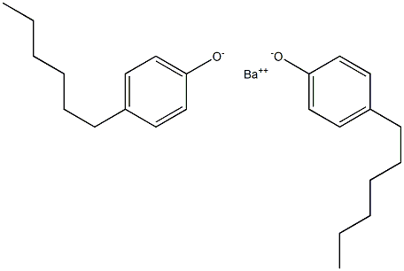 Barium bis(4-hexylphenolate) 结构式