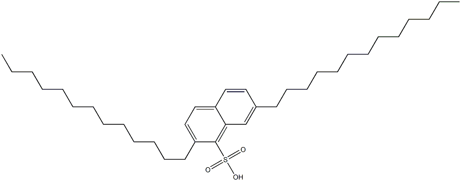 2,7-Ditridecyl-1-naphthalenesulfonic acid 结构式