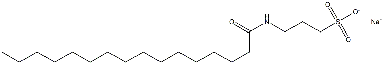 3-Palmitoylamino-1-propanesulfonic acid sodium salt 结构式