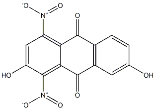 2,7-Dihydroxy-1,4-dinitroanthraquinone 结构式