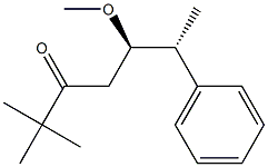 (5R,6R)-5-Methoxy-2,2-dimethyl-6-phenyl-3-heptanone 结构式