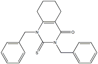 1,3-Dibenzyl-5,6-tetramethylene-2-thiouracil 结构式