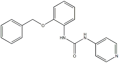 1-[(2-(Benzyloxy)phenyl)]-3-(pyridin-4-yl)urea 结构式