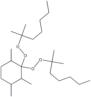 2,3,6-Trimethyl-1,1-bis(1,1-dimethylhexylperoxy)cyclohexane 结构式