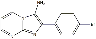 2-(4-Bromophenyl)-3-aminoimidazo[1,2-a]pyrimidine 结构式