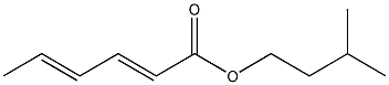 Sorbic acid 3-methylbutyl ester 结构式