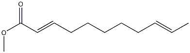 2,9-Undecadienoic acid methyl ester 结构式