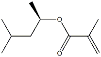 [R,(-)]-4-Methyl-2-pentanol methacrylate 结构式