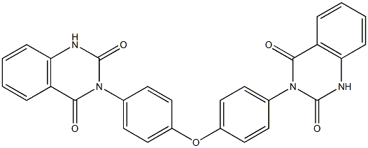 3,3'-[Oxybis(4,1-phenylene)]bis[quinazoline-2,4(1H,3H)-dione] 结构式