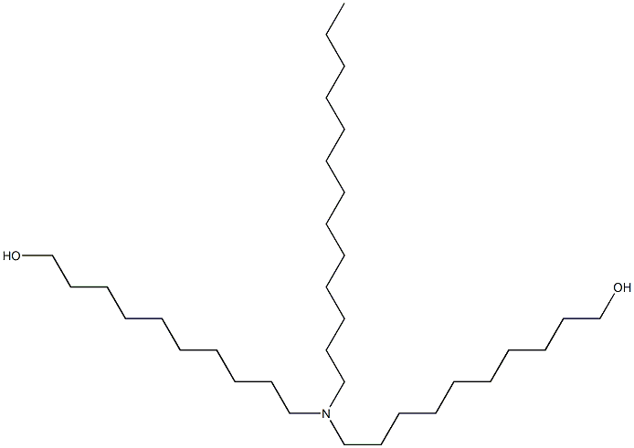 10,10'-(Tridecylimino)bis(1-decanol) 结构式