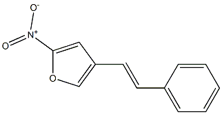 2-Nitro-4-(2-phenylethenyl)furan 结构式