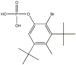 Phosphoric acid bis(tert-butyl)[2-bromo-4-methylphenyl] ester 结构式